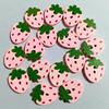 18Mm Wooden Small Strawberry Button Children'S Red Pink Double Hole Strawberry Button Accessories
