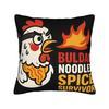 Buldak Noodles Spice Survivor Design Pillow Case Soft Pillow Cover For Living Room Chair Novelty Pillowcases