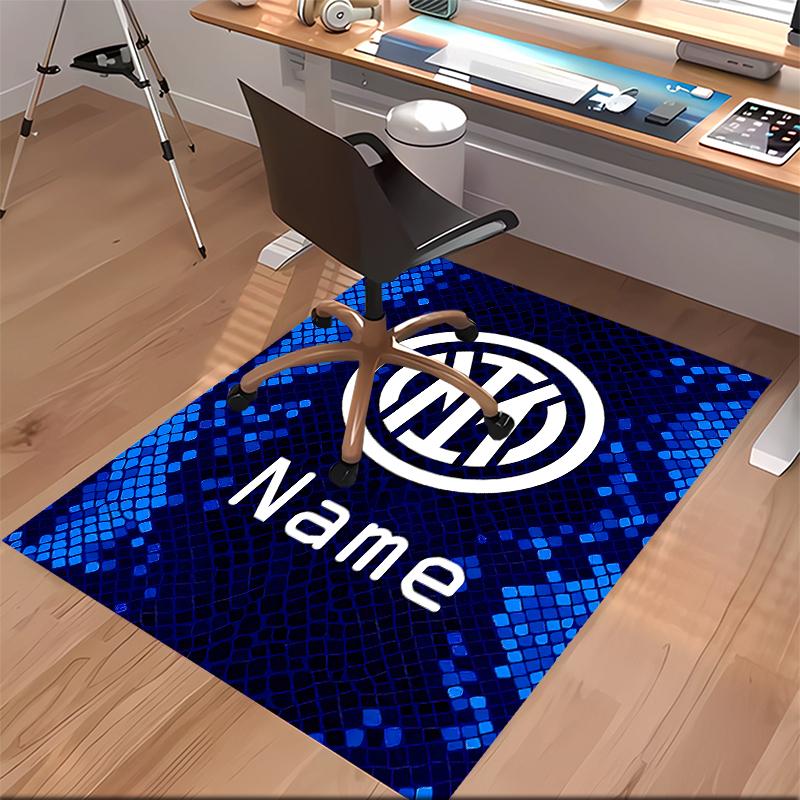 Custom Personalization Inter Milan Print Area Rug - Soft, Washable Non-Slip Indoor Mat,Living Room,Home&Office Decorative Rug