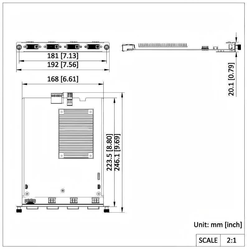 Hikvision DS-C66S-04DO 4-Channel DVI Output Board CN Plug (adapter Included)