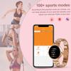 Bluetooth Call Smart Watch Screen Always Display 1.04 Inch  Screen Fashion Ladies Smartwatch Metal Body Small Screen Watch