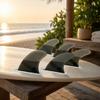5 Pieces Honeycomb Surfboard Fins Ultralight Thruster Fin Set Strong for Surfers
