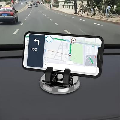 Автомобільне кріплення Нековзне 360° Обертове ABS Кріплення на приладову панель Регульований Автомобільний тримач для телефону для GPS та мобільних пристроїв, Регульована підставка для телефону