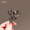 Crystal Flower Hair Claw Clip - Korean Style 2025
