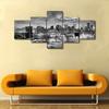 5 Stück USA Stadtbild Brooklyn Bridge Manhattan New York City Panorama 5 Stück Bilder Leinwand Wand Poster Kein Rahmen 5 Panel Kunst