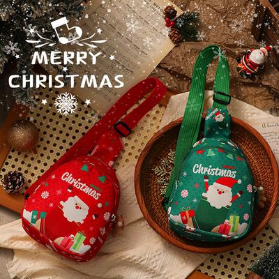 2025 New Christmas Gift Santa Claus Small Gift Package Christmas Eve Apple Gift Box Children's Backpack