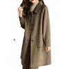Woolen Coat Women's Autumn Small Korean Style Slim Temperament Mid-length Woolen Coat