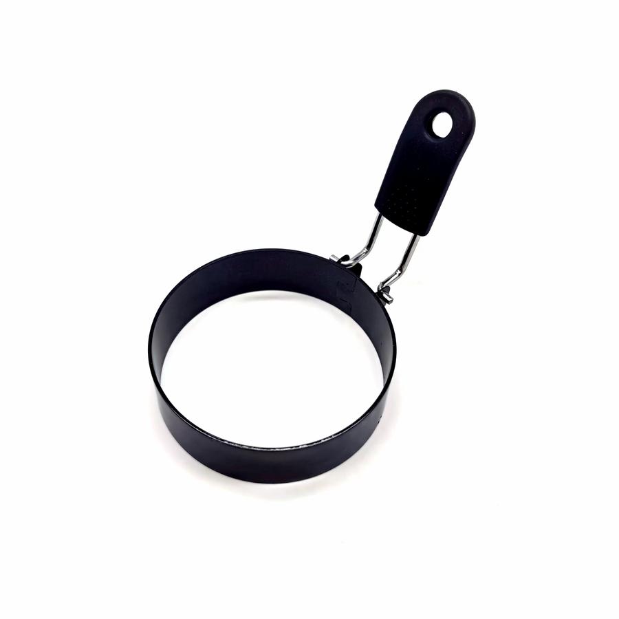 2 Stück dicker Boden Edelstahl Antihaft Runde Pfanne Frühstücksei-Kocher mit Pattie-Form