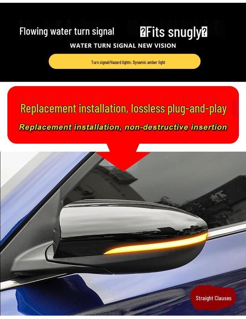 Hyundai LA-FESTA Rearview Mirror Yellow Sequential Turn Signal