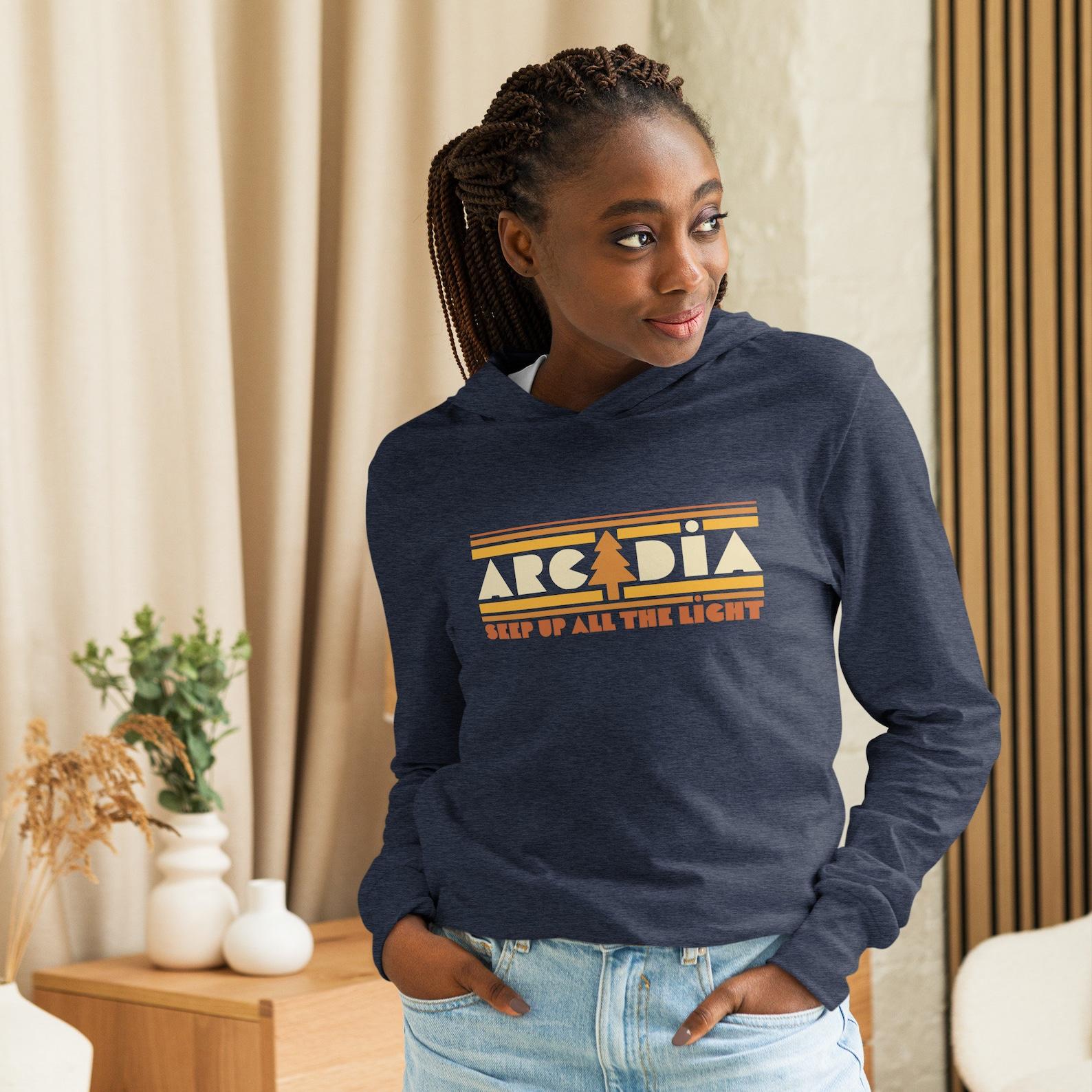 Goose Band Inspired  Arcadia  a -Unisex Hooded Long-sleeve Tee XL