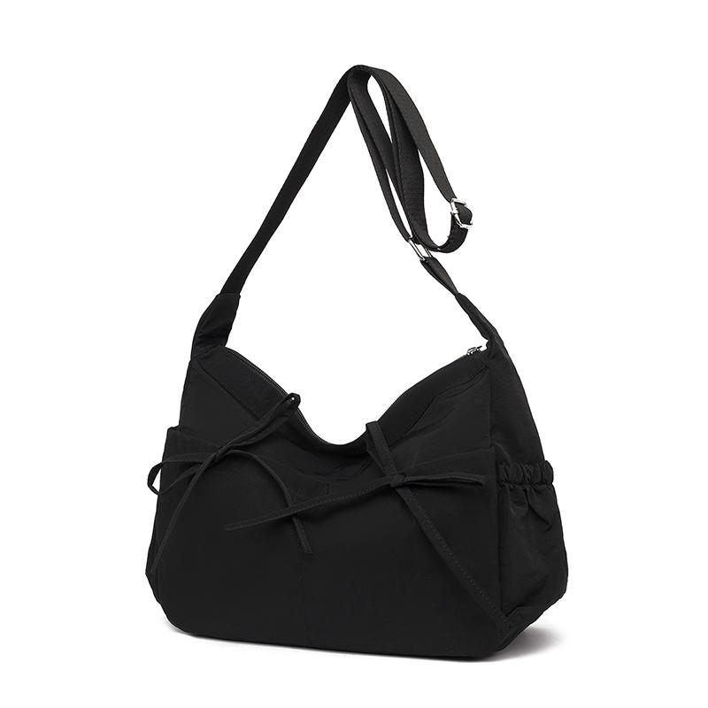 Simplified Nylon Knot Underarm Commuter Bag Women's Crossbody Bag Large Capaci Trendy Tote Bag