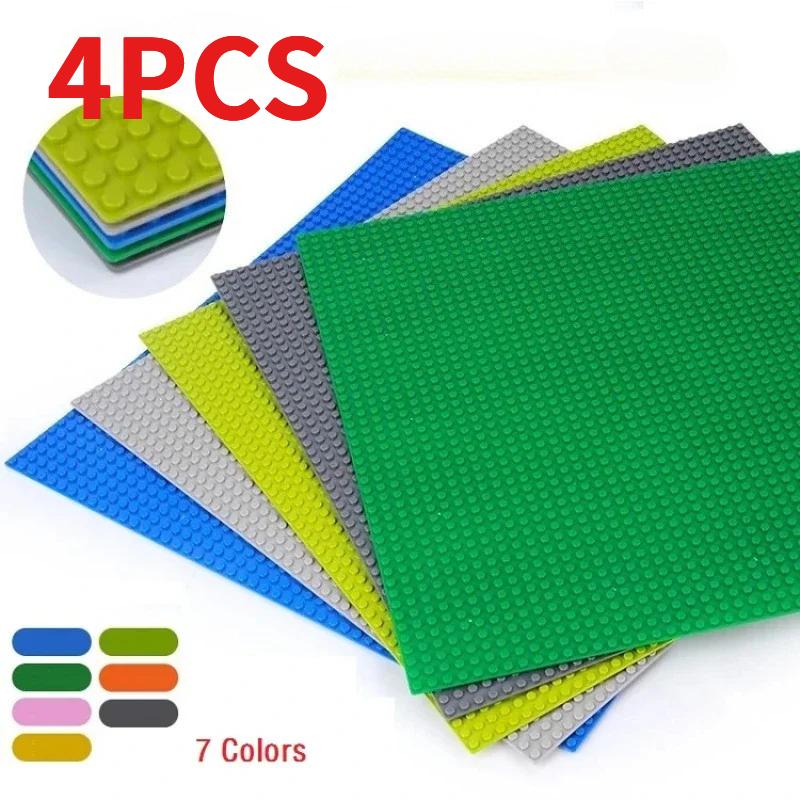 4 Stück Grundplatten 32x32 16x32 Klassische Grundplatten Bausteine DIY Kunststoffmontage Kompatibel Alle Marken Stadt Spielzeug