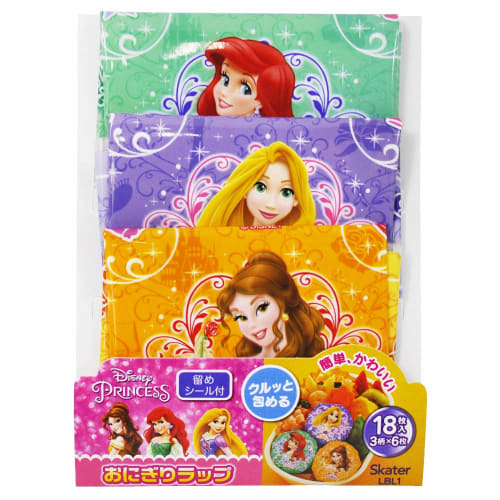 Skater Onigira Wrap, Onigiri Film, Princess Disney, 18 Sheets, LBL1