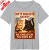 Funny Kitten Bread Unisex Adult Cotton TShirt Cute Orange and Black Cat Creative Trend Graphic Oneck Printed Man Women Tops