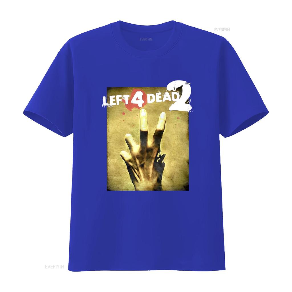 Left 4 Dead 2 Classic T Shirt for Men and Women Black Color Vintage Washed Streetwear Slightly Comfortable