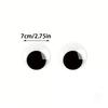 1Pair Self Adhesive Cute Huge Googly Eyes Fridge Wall Sticker Funny Large Black Plastic Eyes Sticker Diy Scrapbook Dolls Eyeball