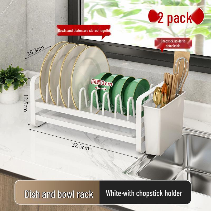 Multifunctional Kitchen Countertop Dish Rack Organizer