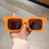 Rainbow Square Sunglasses Women For Men  Vintage Sun Glasses Luxury Brand Designer Punk Hip Hop Popular Colorful Shade Uv400