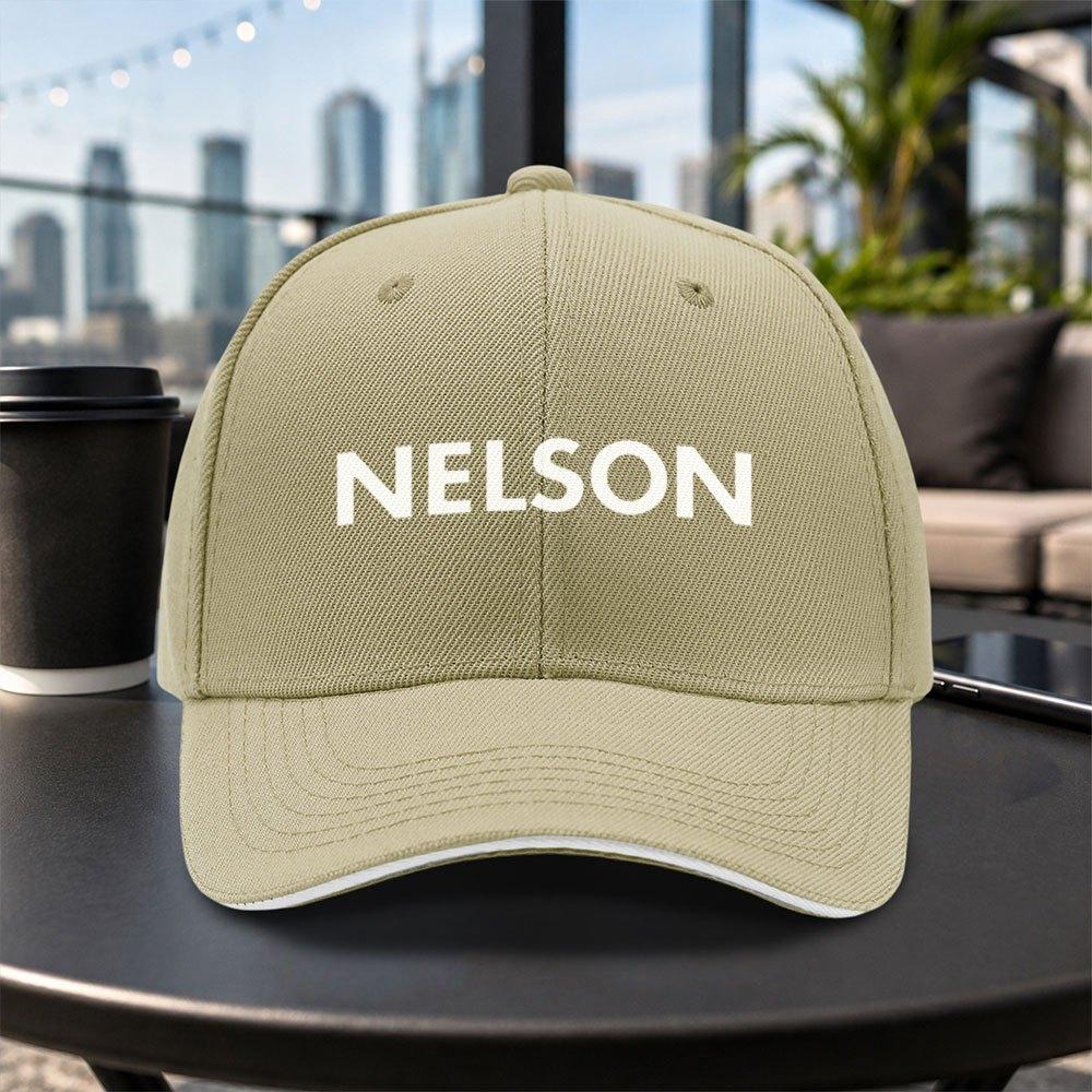 Nelson Sandwich Baseball Cap Unisex Adjustable Casual Dad Hat Lightweight Outdoor Travel Party Daily Wear Multiple Colors