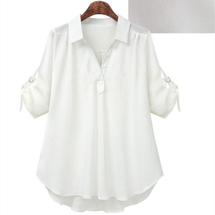 New Arrival: Women's Mid-Sleeve Plus Size Loose-Fit Slimming Top - Versatile and Stylish for Summer