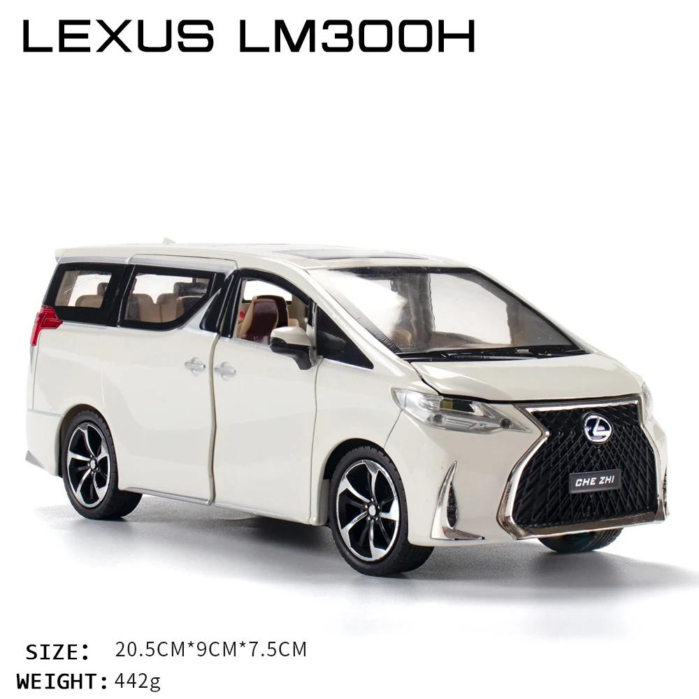 1:24 Lexus LM300H Diecast Hohe Simulation Legierung Automodell Sound Licht Jungen Spielzeug 6 Türen Können Geöffnet Werden Kinder Geschenk Sammlung