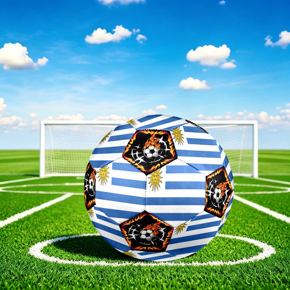 1pc Uruguay Sports Theme Size 5 Soccer Ball Professional Match Training Football Indoor &Outdoor Sports Ball Lightweight Durable c662
