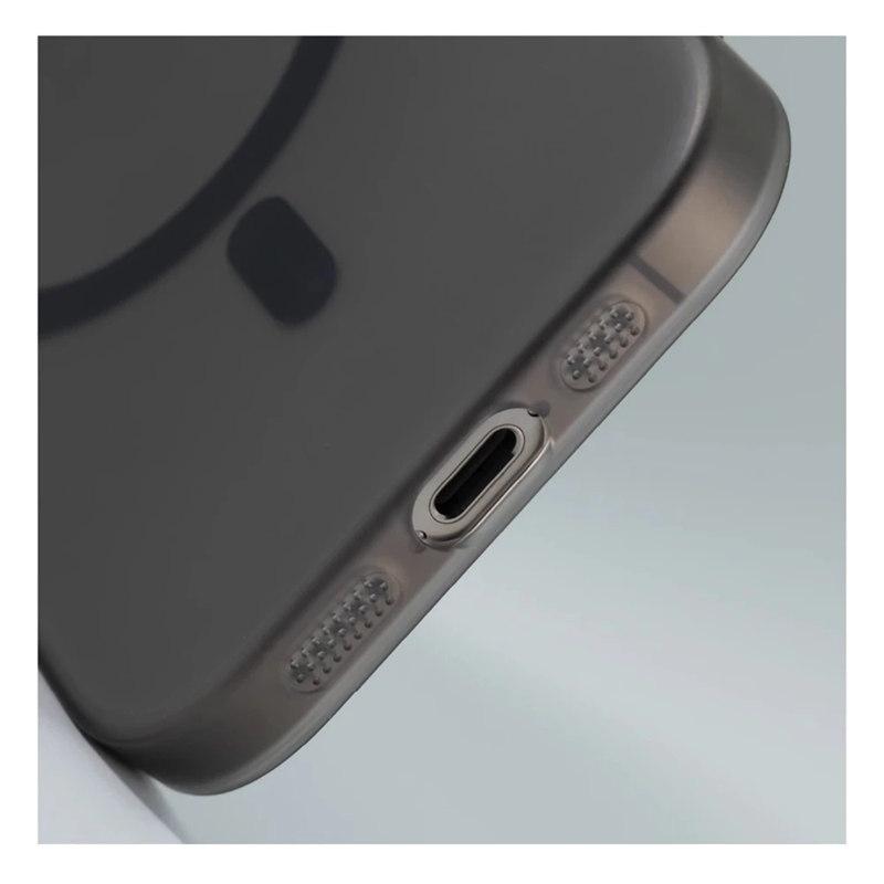 جراب شفاف صلب غير لامع رفيع للغاية مقاس 1.0 مم لهاتف iPhone 16 15 14 Plus 13 12 Pro Max مع غطاء شحن لاسلكي مغناطيسي من Magsafe