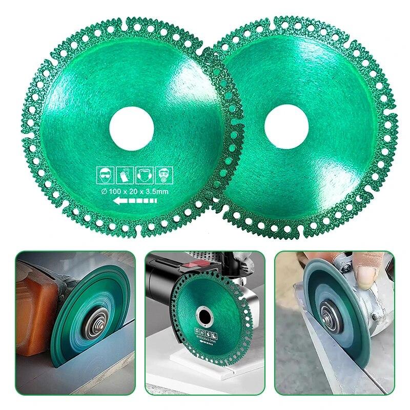 Multifunctional Composite Angle Grinder Brazing Cut Blade Dry Slicing Ceramic Tile Rock Plate Marble Iron Sheet Saw Blade Tool