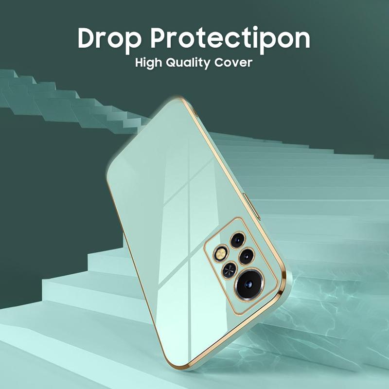 6D Plating Mjukt TPU-fodral För Infinix Note 11 Pro 10 8i Hot 11s NFC 10 Play 10S 10i 9 8 Smart 6 5 4 Lyxigt silikonskydd