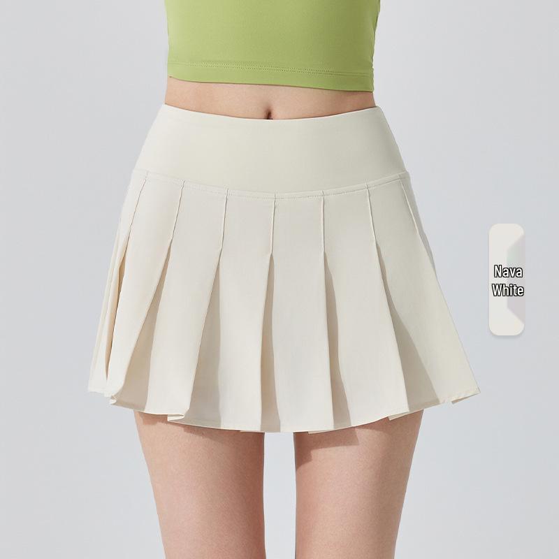 

Антибактериальная плиссированная спортивная юбка Jiuyi - Приталенный крой для бега, йоги, тенниса, гольфа и бадминтона M