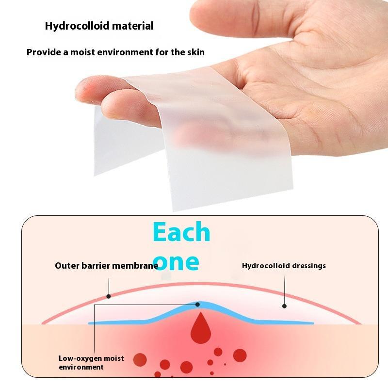Hydrocolloid Roll For Wound Care Hydrocolloid Patch Bandages With Self-Adhesive Bed Sore Bandages Highly Absorbent For Burn