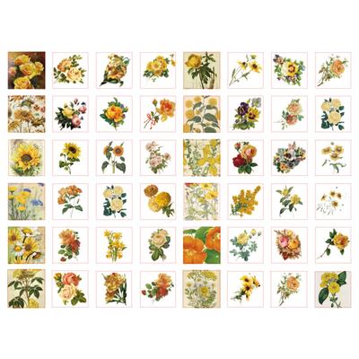 100 ST Handbok Dekorationsklistermärken Blomma Dekorativa Klistermärken DIY Tema Klistermärken för Dagbok Planerare