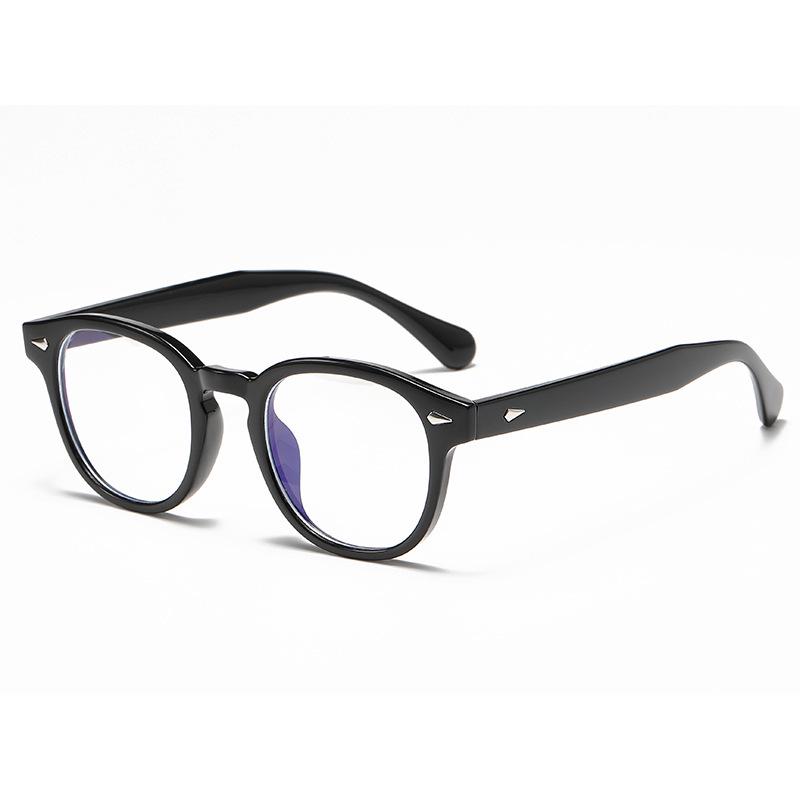 Japanese & Korean Retro Prescription Eyeglass Frames for Men & Women - Trendy Literary Style with Plain or Custom Lenses