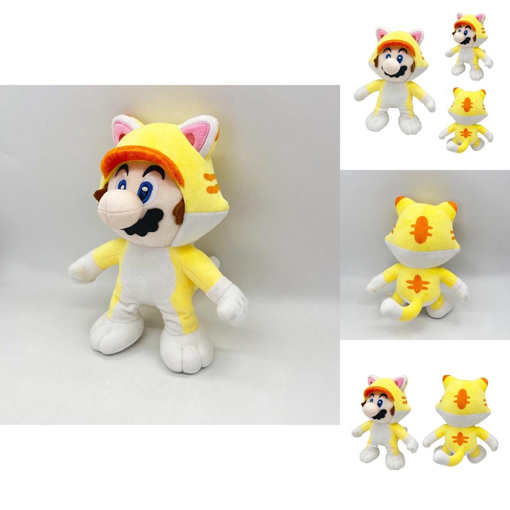 Katzen-Mario Plüschtier Weiches und entzückendes Stofftier für Kinder und Sammler