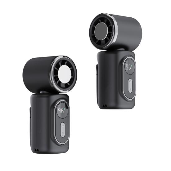 Portable Clip-on Fan Handheld Mini Fan USB Rechargeable Ice Cooling Personal Fan for Outdoor Office Travel Summer Cooling Device