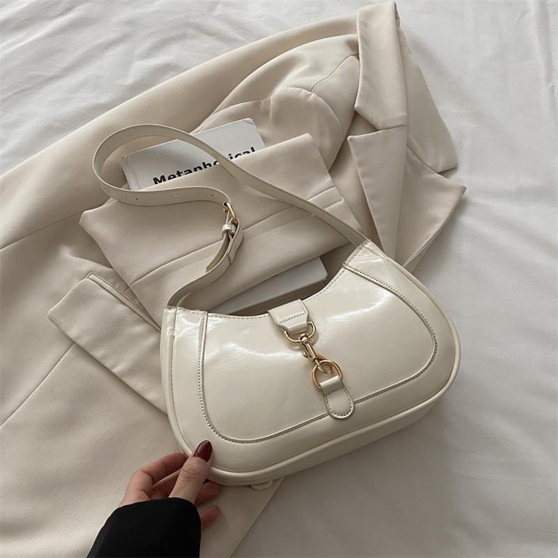 Minimalist Fashionable And Pu Leather Single Shoulder Handbag For Daily Outings