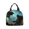 Godzilla Vs Kong Anime Lunch Bento Insulation Tote Bag Godzilla Vs King Kong Hand Ice Bag