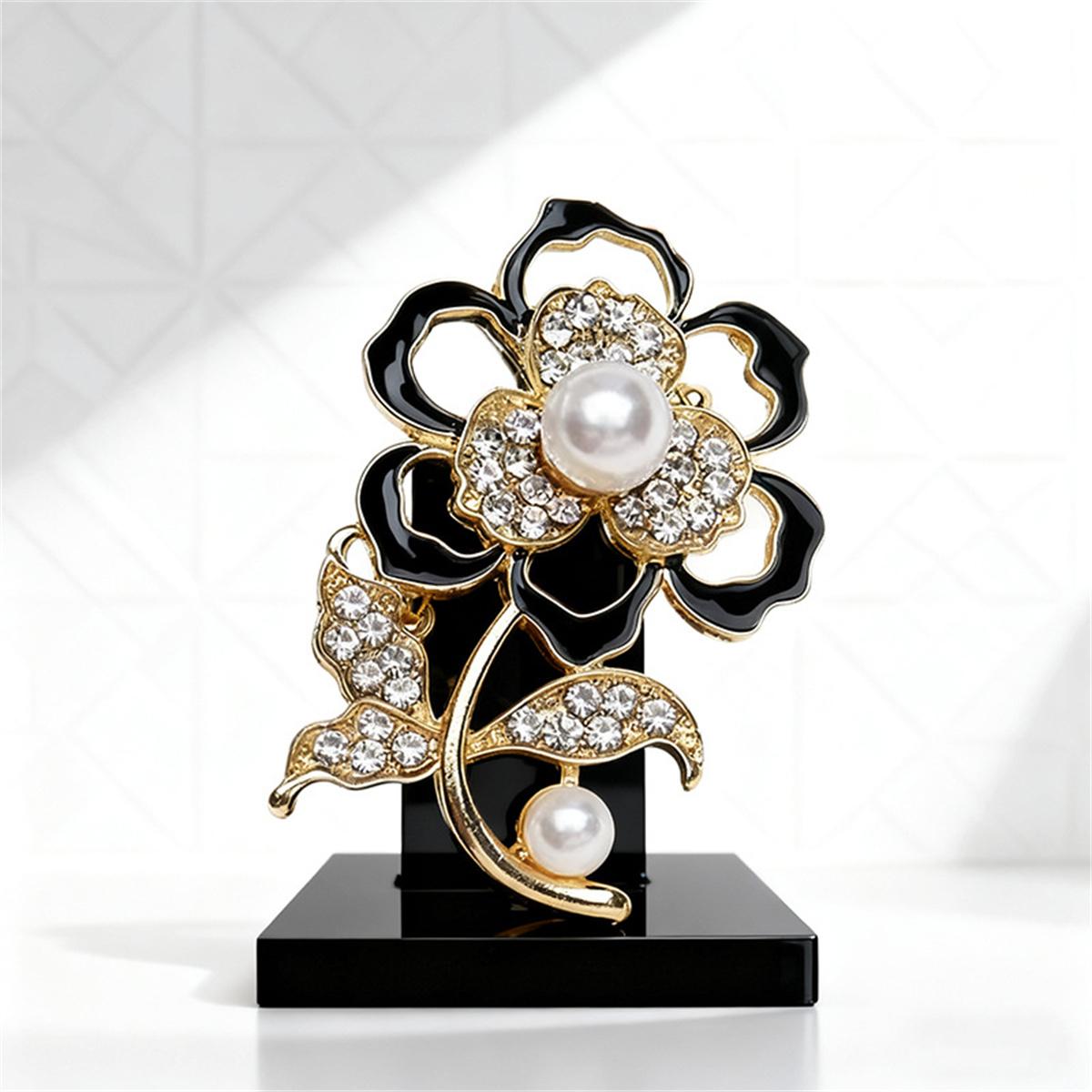 

1Pc Creative Exquisite Flowers in Elegant Romance Pin Gorgeous Luxury Jewelry Accessories Birthday Festival Party Gift Souvenir