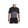 Under Armour Color Block Logo Print Golf Short Sleeve Polo Shirt Men Polo Shirts Black 1327037-049