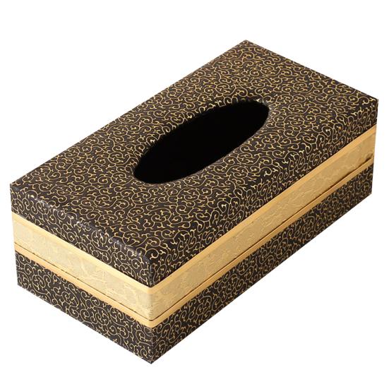 Domácí krabička na papírové kapesníky z umělé kůže do auta