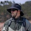 9250 Summer Big Brim Sun Hat Men Breathable Bucket Hat Outdoor Mountaineering Fishing Sun Hat