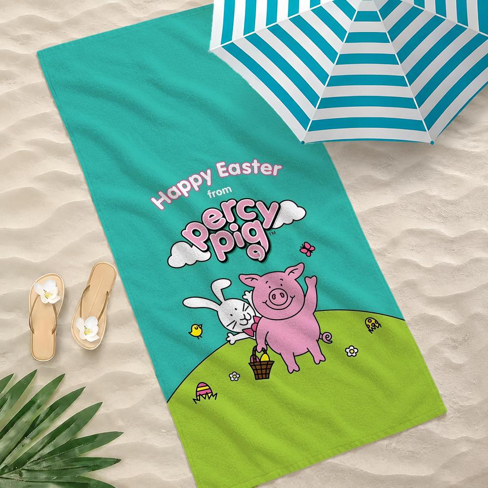Cartoon Character M-Masha Pig Towel Towel Beach Towel, Quick Drying Absorbent Bath Towel for Swim,Gym,Camping,Outdoor Hot