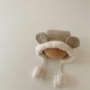 Niedliche Bärenohrmütze Winter Ohrenschutzmütze Weiche Baby Beanie Mütze Kinder