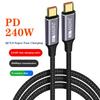 PD240W USB C To USB C Data Cable Type-C Fast Charging Cable Double Straight-head Charger PD Cord For Laptops Tablets Smartphones
