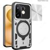 Slide Lens Armor Funda for Vivo X200 FE 5G Case for Vivo S30 Pro Mini 5G Case Magnetic Ring Stand Holder Cover Shockproof Capa