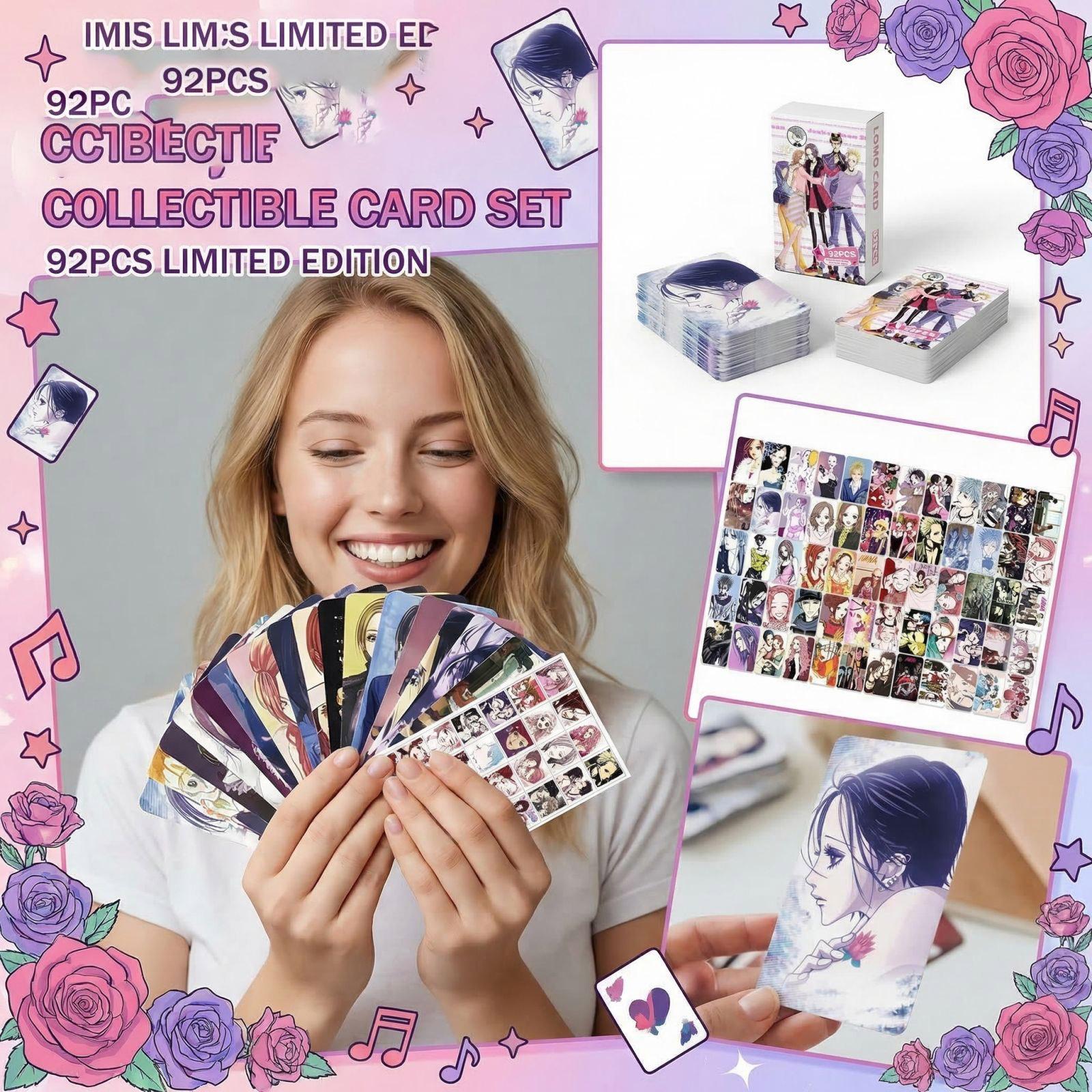 Двусторонние LOMO-карточки (60 шт.) + 32 наклейки, Аниме-мерч, Фотокарточки, Коллекционные карточки. One Size