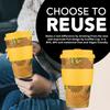 Ecoffee Cup (Ecofee Cup) - Reusable, Eco-Friendly Cup and Saucer, Vincent Van Gogh, 400ml, 814 041