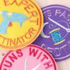 Embroidery Embroidery Logo Round Badge Handmade DIY Adhesive-backed Patch Sticker Clothing Accessories Embroidery Cloth Sticker