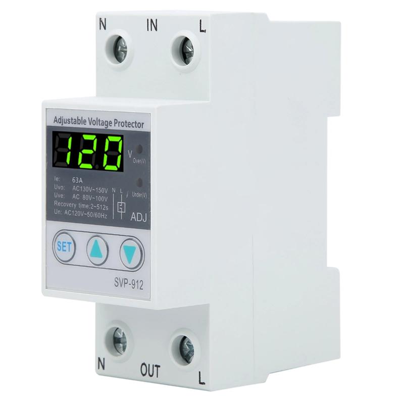 

A95I-SVP912 40A 120V AC Under Voltage Protector Adjustable Self Recovery Automatic Reset Current Protection 40A As Shown 40A