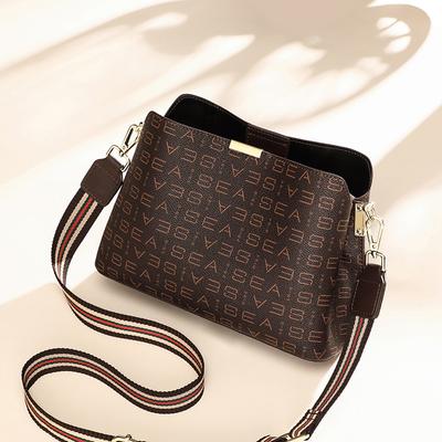Eimertasche Damen Frühling/Sommer Umhängetasche Damen Tasche Mom Bag Premium Gefühl Pendler Umhängetasche